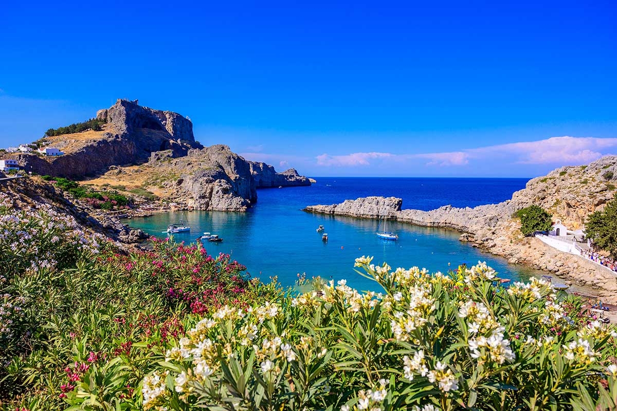 Greece Paralia Agios Pavlos Paradise Bay Lindos