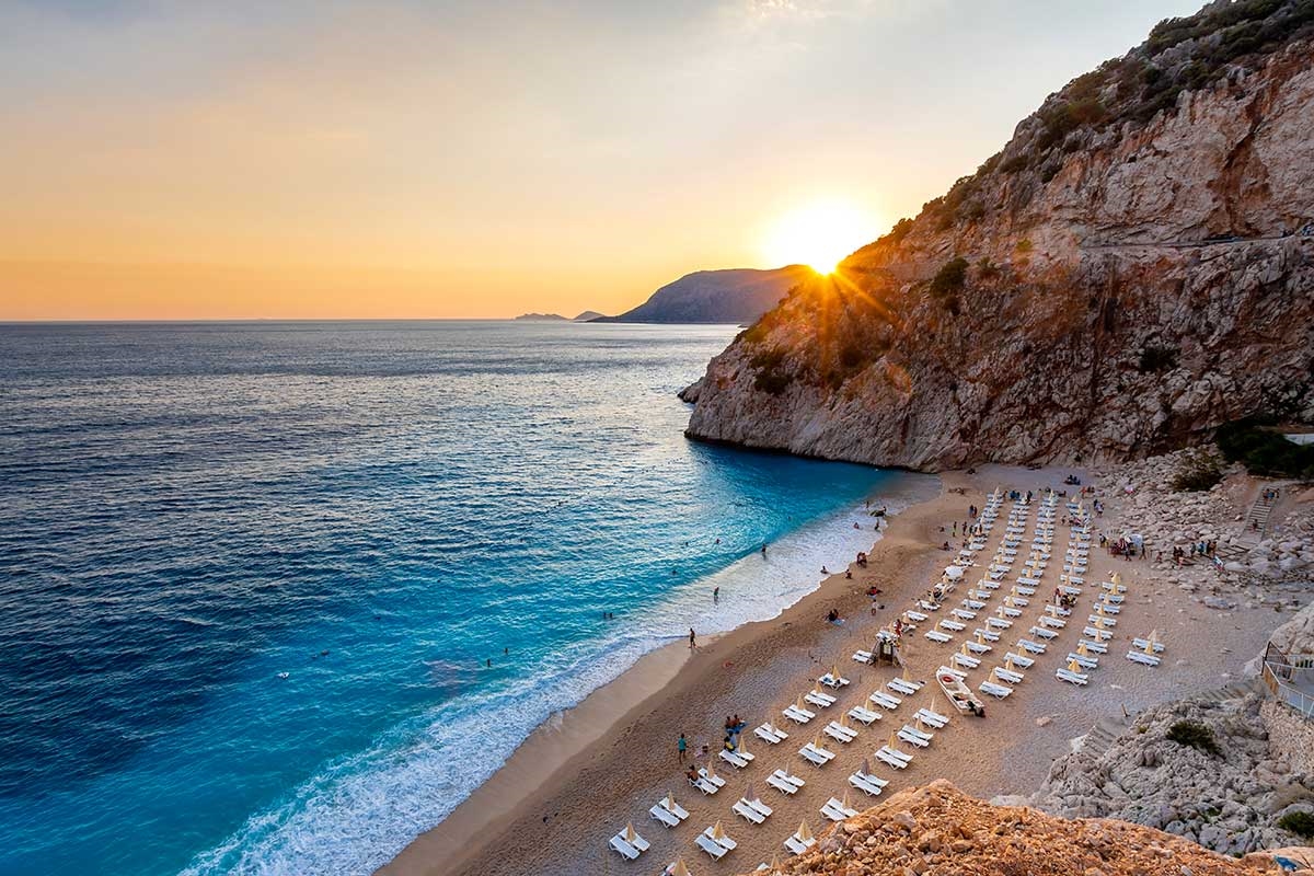 Turkey Antalya Kas Kaputas Beach