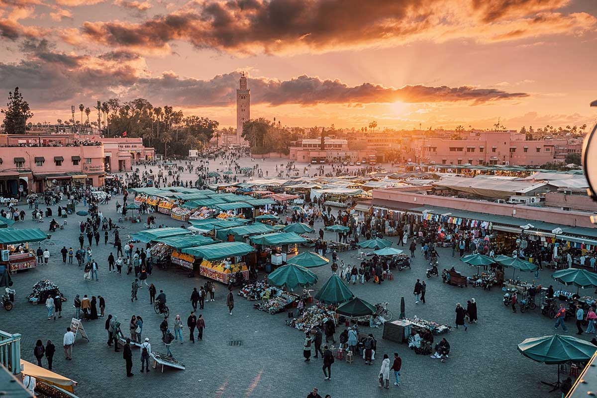 Morocco Marrakech Jemaa el-Fna